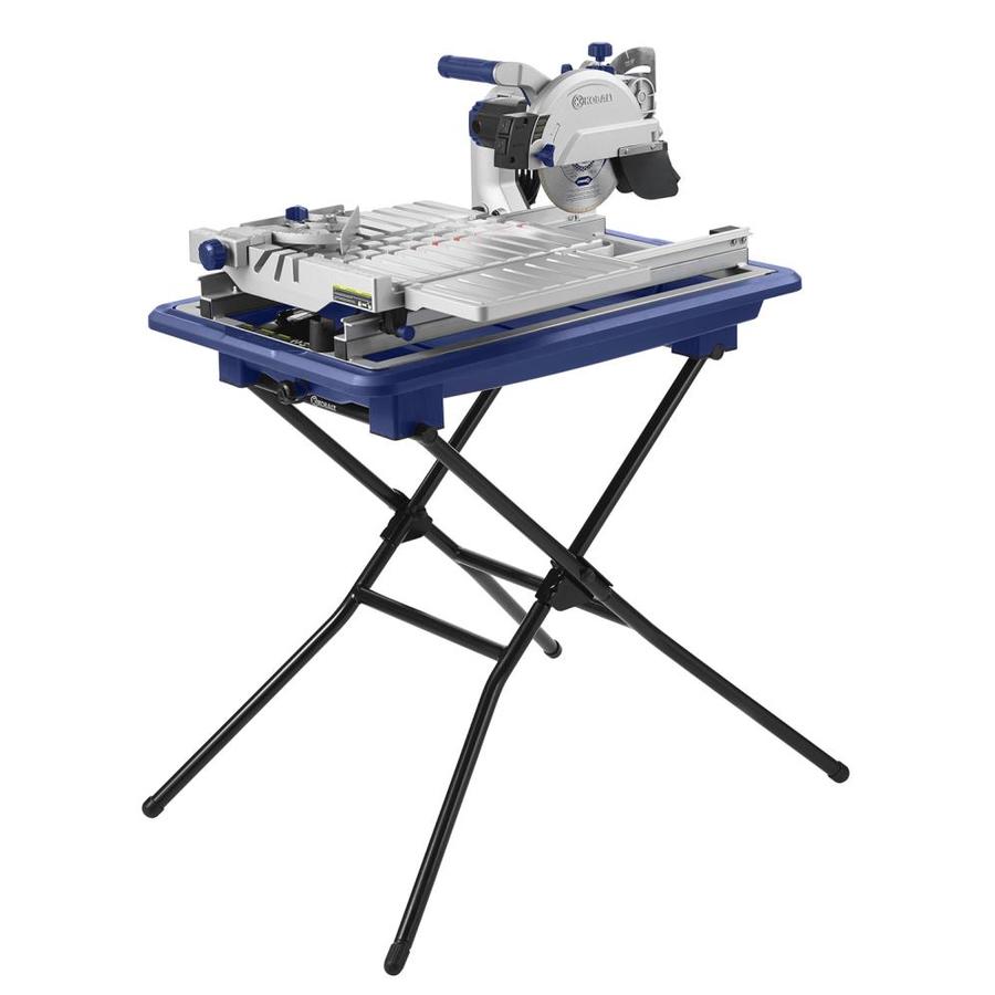 Kobalt 7-in Wet Tabletop Sliding Table Tile Saw with Stand
