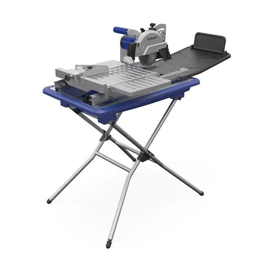 Kobalt 7-in 1.6HP Wet Tabletop Sliding Table Tile Saw with Stand